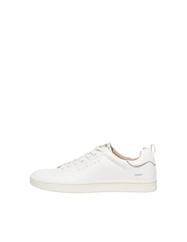 ONLY ONLSHILO PU Sneaker Noos, Zapatillas Mujer, Blanco, 40 EU