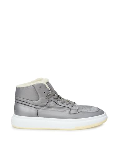 MM6 Maison Margiela Zapatillas de deporte de hombre de piel de alta calidad, Gris, 46 EU