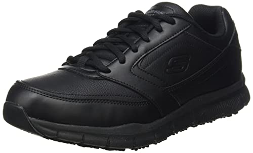 Skechers NAMPA, Sneakers para Hombre, Black Synthetic/Pu, 44 EU