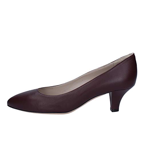 BALLY Zapatos de salón Mujer Cuero borgoña 34.5 EU