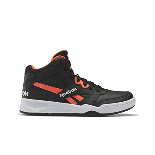 Reebok Bb4500 Court, Zapatillas Niños, Core Black Footwear White Orange Flare, 28 EU