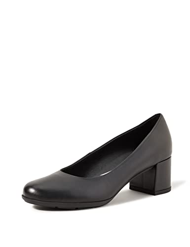 Geox D New Annya Mid A, Zapatos de tacón con Punta Cerrada Mujer, Negro (Black 85), 36 EU