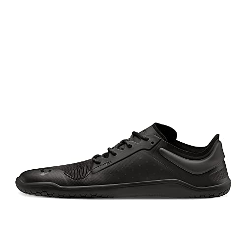 Vivobarefoot Primus Lite III - Zapato vegano ligero transpirable para hombre con suela descalza, Negro -, 47