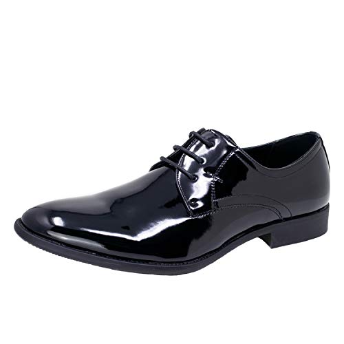 Smokies Hombres Zapato de Novia Edward sintético Clásico con Forro de Piel (43 EU, Negro)