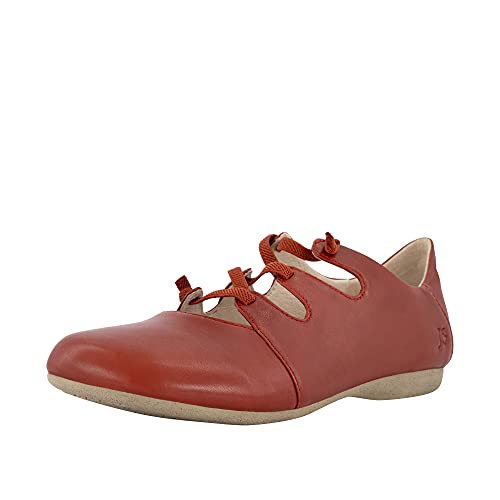 Josef Seibel Fiona 04 - Zapatos cerrados con cordón en zig-zag para Mujer , Rojo - Rot (rubin) , 40