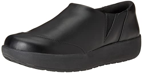 Amazon Essentials Zapato de Servicio Cómodo y Antideslizante Mujer, Negro, 38.5 EU