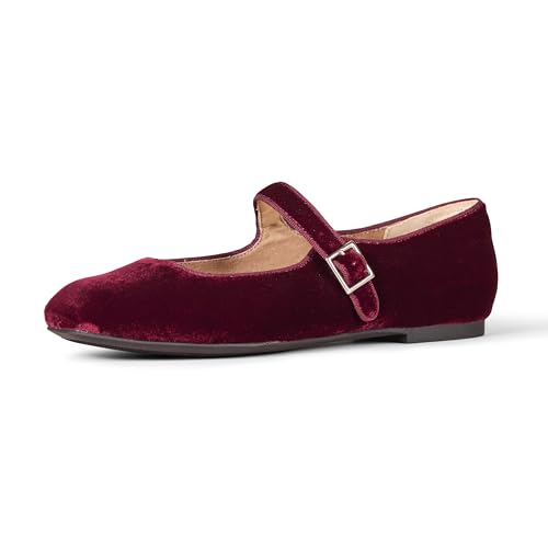 Amazon Essentials Merceditas Mujer, Burdeos Terciopelo, 43 EU