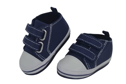 Zapatillas de Bebe Personalizadas con Nombre - Zapatos bebé de Lona Estilo Casual - Regalo Bebe Personalizado - Zapatos de 0 a 6 Meses (08. Azul SIN Nombre, 18)