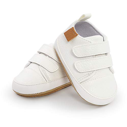 MK MATT KEELY Zapatos Bebé Niña Niños Primeros Pasos Zapatillas Antideslizantes de Cuero Suave de PU 6-12 Meses