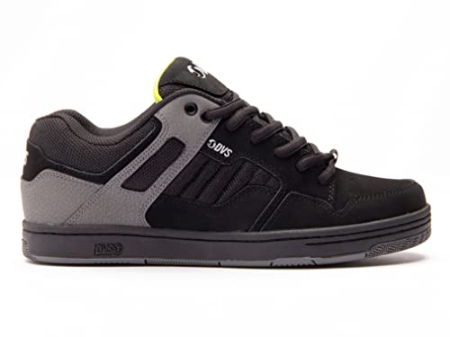 Dvs Calzado para hombre Enduro 125 Skate Shoe, Negro Carbón Lime Nubuck, 43 EU