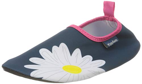 Playshoes Zapatillas de Agua, Zapatos para Playa, Unisex niños, Multicolore (Navy/White/Pink/, 20/21 EU