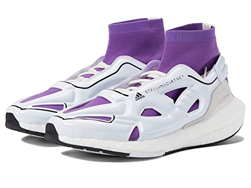 adidas by Stella McCartney Ultraboost 22 Zapatos Mujer, Ftwr White/Active Purple/Core Black, 10.5