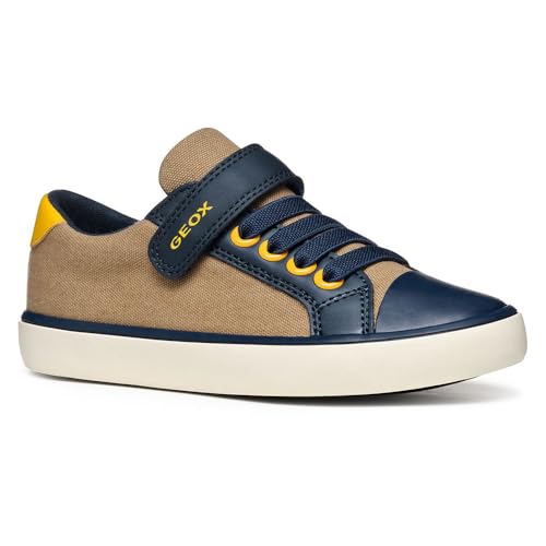 Geox J GISLI Boy B, Zapatillas, Camel/Navy, 39 EU