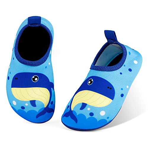 MASOCIO Escarpines Niño Antideslizante Calcetines Zapatos de Agua Verano para Playa Piscina Zapatillas Natacion Talla 21 22 EU Azul (Talla Fabricante: CN 24/25)