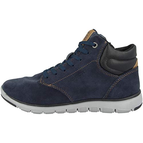 Geox J Xunday Boy A, Botines para Niño, Multicolor (Navy/Black), 39 EU