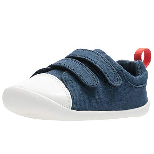 Clarks Roamer Craft T Boys Infant Canvas Shoes 3 G Azul Marino