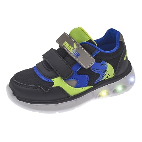 Chicco, Zapatos con Luces, Zapatillas Niño, con Doble Cierre, Cómodas, Flexibles y Transpirables, Ideales para Primavera, Otoño e Invierno, Zapatos Niño, Designed in Italy