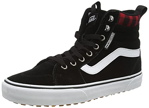 Vans Filmore Hi VansGuard Sneaker para Hombre, (Suede) black/red plaid, 46 EU